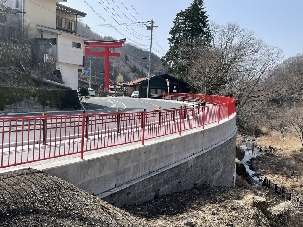 2021年度　渋川松井田線　神社工区道路改良工事